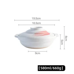 Elegance at the Table Küche & Esszimmer-Keramik-Suppentopf - Kochtopf für Gasherd