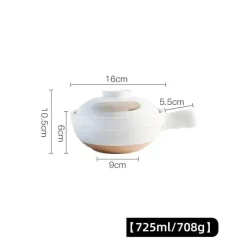 Elegance at the Table Küche & Esszimmer-Keramik-Suppentopf - Kochtopf für Gasherd