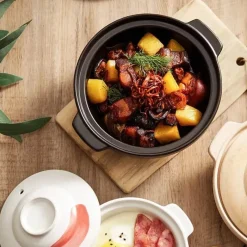 Elegance at the Table Küche & Esszimmer-Keramik-Suppentopf - Kochtopf für Gasherd