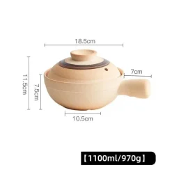 Elegance at the Table Küche & Esszimmer-Keramik-Suppentopf - Kochtopf für Gasherd