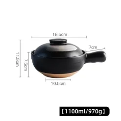 Elegance at the Table Küche & Esszimmer-Keramik-Suppentopf - Kochtopf für Gasherd