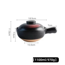 Elegance at the Table Küche & Esszimmer-Keramik-Suppentopf - Kochtopf für Gasherd