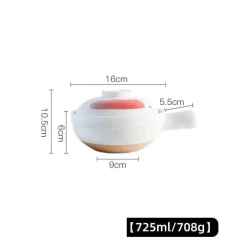 Elegance at the Table Küche & Esszimmer-Keramik-Suppentopf - Kochtopf für Gasherd