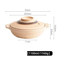 Elegance at the Table Küche & Esszimmer-Keramik-Suppentopf - Kochtopf für Gasherd