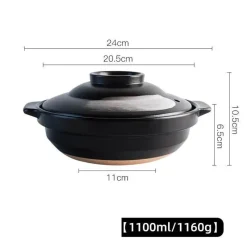 Elegance at the Table Küche & Esszimmer-Keramik-Suppentopf - Kochtopf für Gasherd