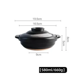 Elegance at the Table Küche & Esszimmer-Keramik-Suppentopf - Kochtopf für Gasherd