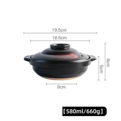 Elegance at the Table Küche & Esszimmer-Keramik-Suppentopf - Kochtopf für Gasherd