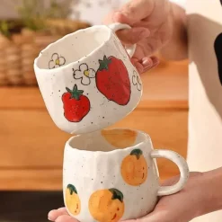 Feast Essentials Küche & Esszimmer-Keramiktasse mit Fruchtmischung – Buntes Küchengeschirr