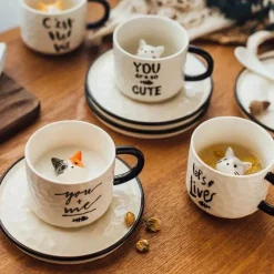 Plates u0026 More Küche & Esszimmer-Keramiktasse mit Katzenkrallenmotiv, 200 ml