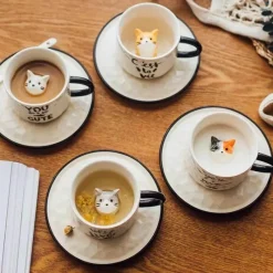 Plates u0026 More Küche & Esszimmer-Keramiktasse mit Katzenkrallenmotiv, 200 ml