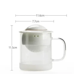 The Decor Haven Küche & Esszimmer-Keramik-Teekanne – Cosmic Orbit Design