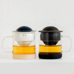 The Decor Haven Küche & Esszimmer-Keramik-Teekanne – Cosmic Orbit Design