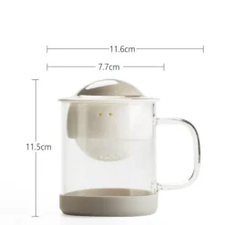 The Decor Haven Küche & Esszimmer-Keramik-Teekanne – Cosmic Orbit Design