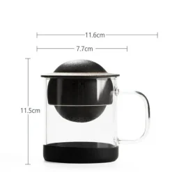 The Decor Haven Küche & Esszimmer-Keramik-Teekanne – Cosmic Orbit Design