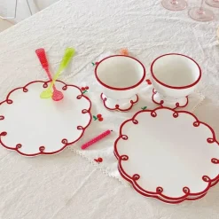 Tom Küche & Esszimmer-Keramikteller-Set – Küchengeschirr für Dessert, Kaffee, Tee