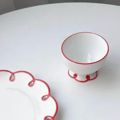 Tom Küche & Esszimmer-Keramikteller-Set – Küchengeschirr für Dessert, Kaffee, Tee