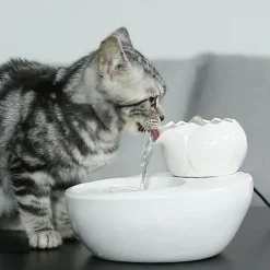Decor Haustierzubehör-Keramik-Wasserspender für Katzen – Stilvoller Trinknapf für Haustiere
