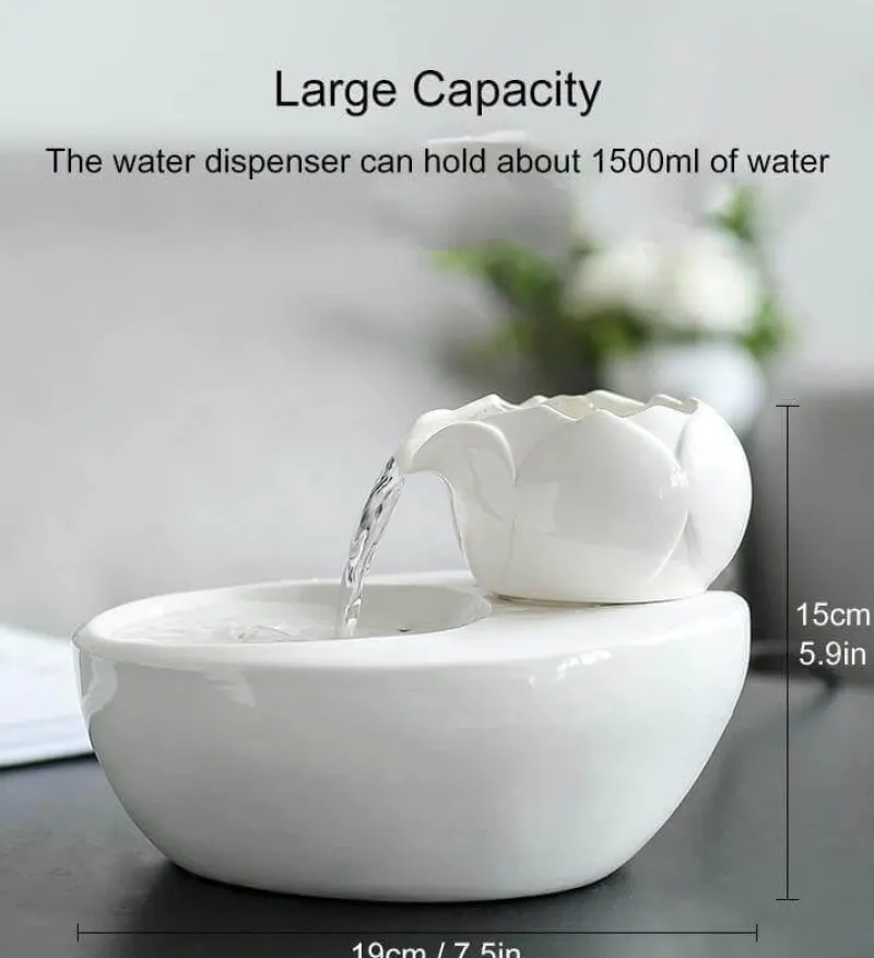 Decor Haustierzubehör-Keramik-Wasserspender für Katzen – Stilvoller Trinknapf für Haustiere