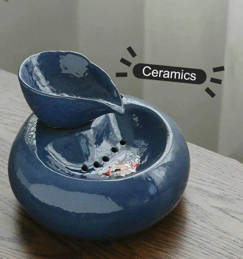 Decor Haustierzubehör-Keramik-Wasserspender für Katzen – Stilvoller Trinknapf für Haustiere