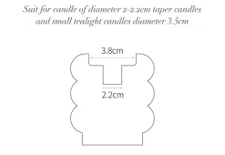 Lume u0026 Essence Wohndeko-Kerzenhalter Bruna – Elegantes Tischdekor für die Inneneinrichtung