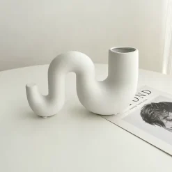 Lume u0026 Essence Wohndeko-Kerzenhalter Bruna – Elegantes Tischdekor für die Inneneinrichtung