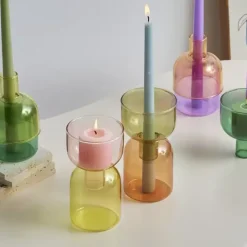 Lume u0026 Essence Wohndeko-Kerzenhalter Bruna – Elegantes Tischdekor für die Inneneinrichtung