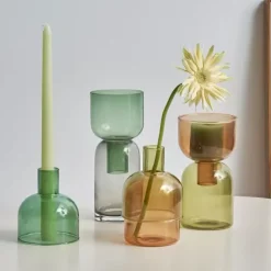 Lume u0026 Essence Wohndeko-Kerzenhalter Bruna – Elegantes Tischdekor für die Inneneinrichtung