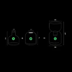 Lume u0026 Essence Wohndeko-Kerzenhalter Bruna – Elegantes Tischdekor für die Inneneinrichtung