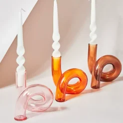 Lume u0026 Essence Wohndeko-Kerzenhalter Bruna – Elegantes Tischdekor für die Inneneinrichtung