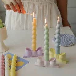 Lume u0026 Essence Wohndeko-Kerzenhalter Bruna – Elegantes Tischdekor für die Inneneinrichtung