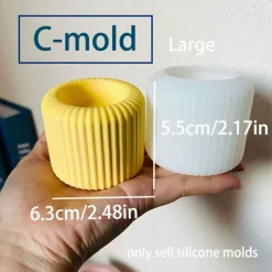 Lume u0026 Essence Wohndeko-Kerzenhalter Bruna – Elegantes Tischdekor für die Inneneinrichtung