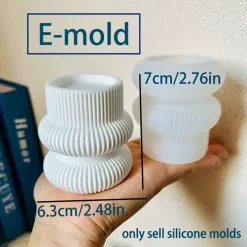 Lume u0026 Essence Wohndeko-Kerzenhalter Bruna – Elegantes Tischdekor für die Inneneinrichtung