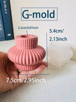 Lume u0026 Essence Wohndeko-Kerzenhalter Bruna – Elegantes Tischdekor für die Inneneinrichtung