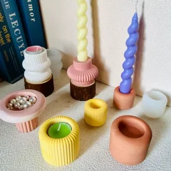 Lume u0026 Essence Wohndeko-Kerzenhalter Bruna – Elegantes Tischdekor für die Inneneinrichtung