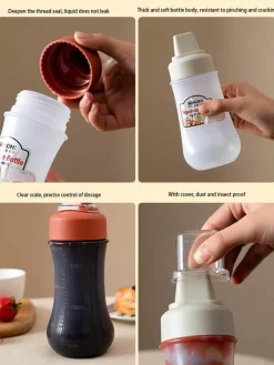 The Culinary Kit Küche & Esszimmer-Ketchup-Spenderflasche – Gewürz-Quetschbehälter