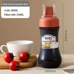 The Culinary Kit Küche & Esszimmer-Ketchup-Spenderflasche – Gewürz-Quetschbehälter