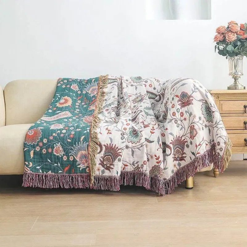 Wrap u0026 Relax Bettzeug-Kühlende Baumwolldecke - Moderne Sofa-/Bettdecke 200x230CM