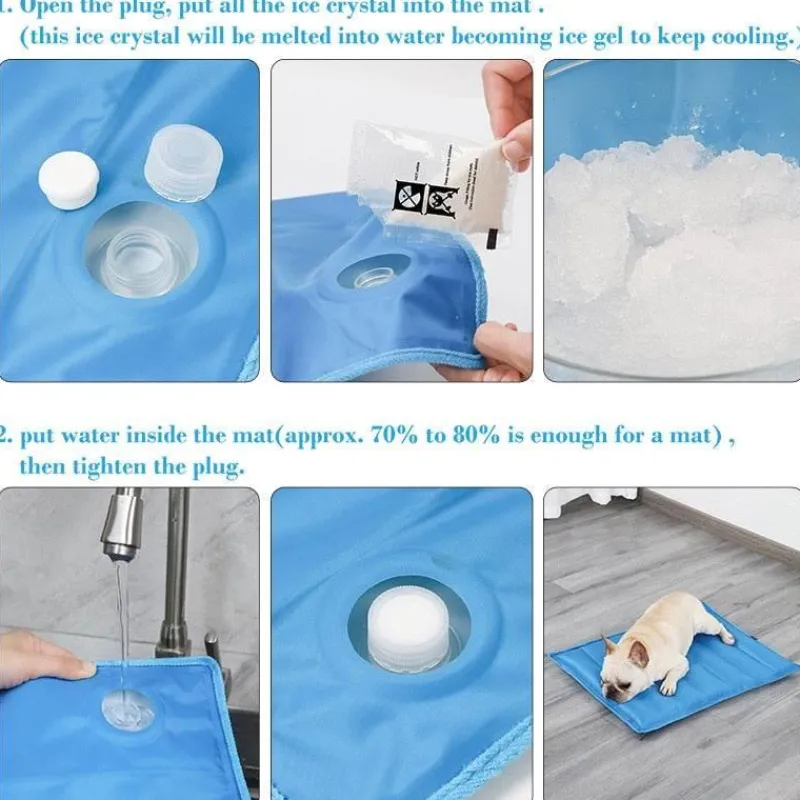 Furendo Haustierzubehör|Reinigungswerkzeuge Für Haustiere-Kühlmatte für Haustiere – Sommerkühlkissen für Hunde und Katzen