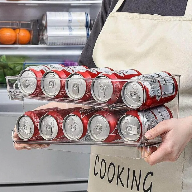 Space Savvy Küche & Esszimmer-Kühlschrank-Dosenspender - Aufbewahrungs-Organizer für Dosen