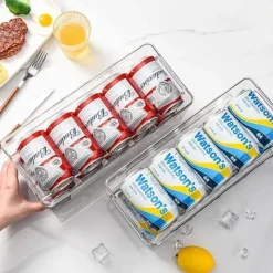 Space Savvy Küche & Esszimmer-Kühlschrank-Dosenspender - Aufbewahrungs-Organizer für Dosen