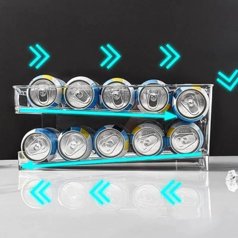 Space Savvy Küche & Esszimmer-Kühlschrank-Dosenspender - Aufbewahrungs-Organizer für Dosen