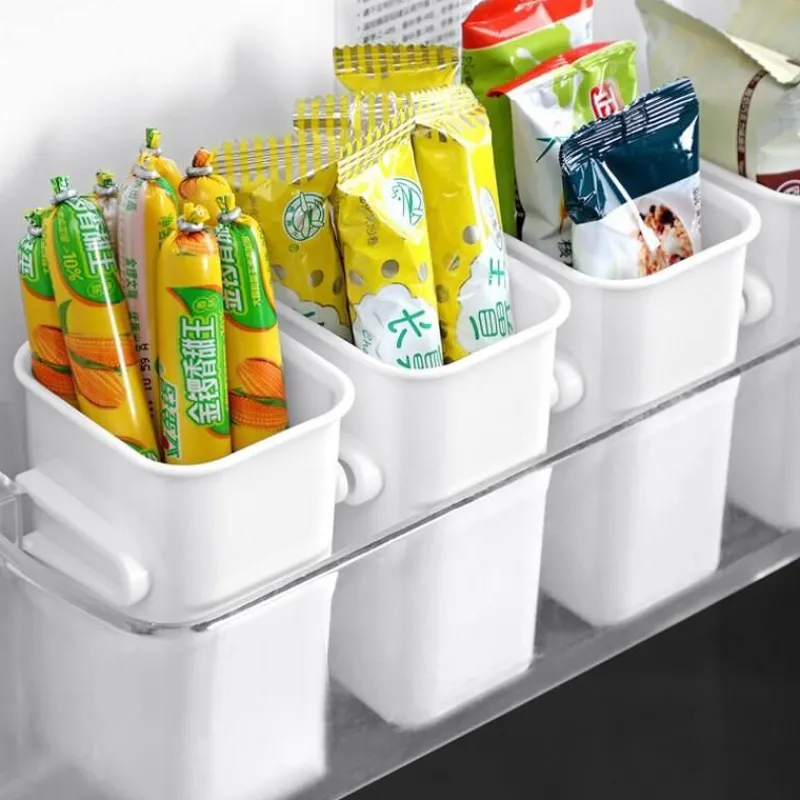 Space Savvy Küche & Esszimmer-Kühlschrank-Organizer – Aufbewahrungsbox für Lebensmittel an der Seitentür
