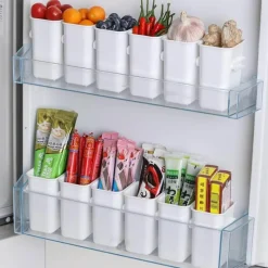 Space Savvy Küche & Esszimmer-Kühlschrank-Organizer – Aufbewahrungsbox für Lebensmittel an der Seitentür