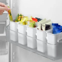 Space Savvy Küche & Esszimmer-Kühlschrank-Organizer – Aufbewahrungsbox für Lebensmittel an der Seitentür