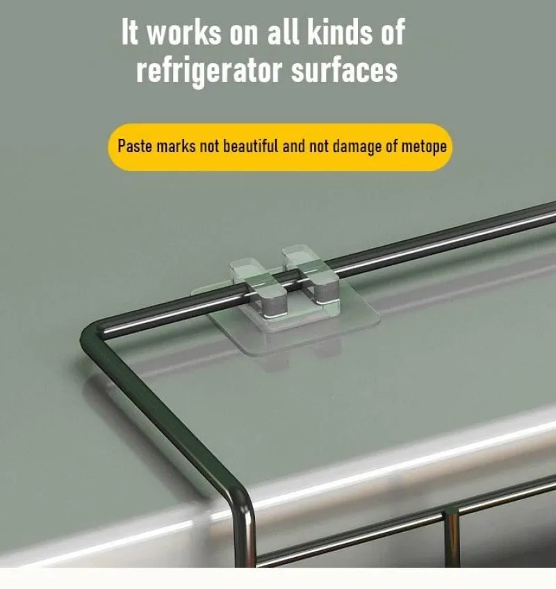 Space Savvy Küche & Esszimmer-Kühlschrank-Seitenlagerregal - Hängender Organizer für platzsparende Küche