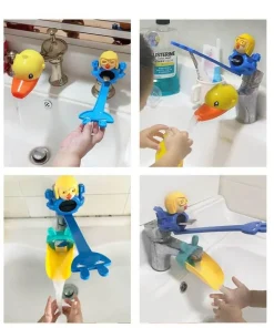The Blissful Bath Badezimmer-Kids Faucet Extender - Splash Proof Cartoon Design