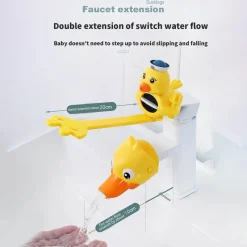 The Blissful Bath Badezimmer-Kids Faucet Extender - Splash Proof Cartoon Design