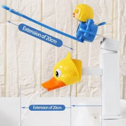 The Blissful Bath Badezimmer-Kids Faucet Extender - Splash Proof Cartoon Design