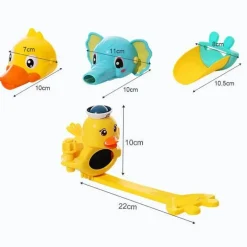The Blissful Bath Badezimmer-Kids Faucet Extender - Splash Proof Cartoon Design