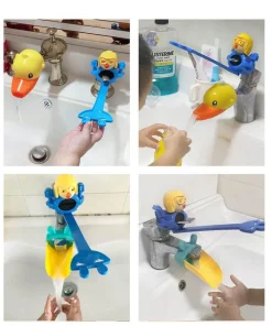 The Blissful Bath Badezimmer-Kids Faucet Extender - Splash Proof Cartoon Design